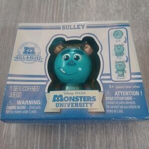 Monsters University Sulley Roll-A-Scare Toy - Blue Collectible New In Box